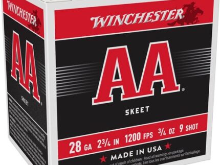 WINCHESTER AA 28GA 2.75" 3/4OZ - #9 1200FPS 250RD CASE LOT