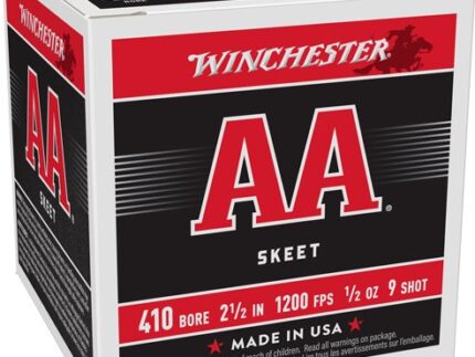WINCHESTER AA 410 2.5" 1/2OZ - #9 1200FPS 250RD CASE LOT