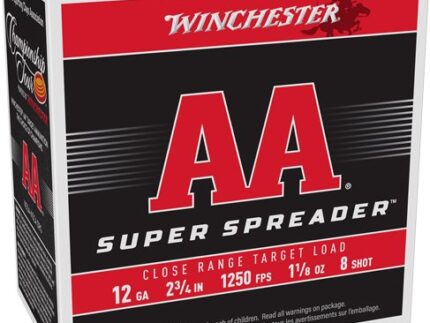 WINCHESTER AA 12GA 2.75" 1-1/8 - SPREADER #8 1250FPS 250RD CASE