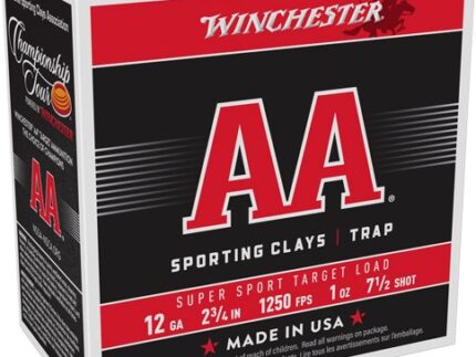 WINCHESTER AA 12GA 2.75" 1OZ - #7.5 1250FPS 250RD CASE LOT