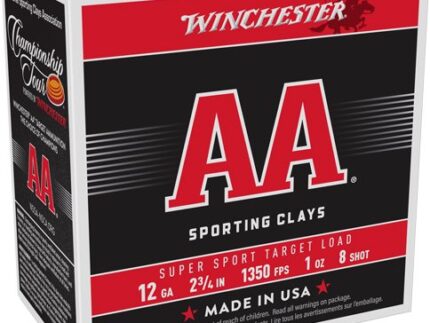 WINCHESTER AA 12GA 2.75" 1OZ - #8 1350FPS 250RD CASE LOT