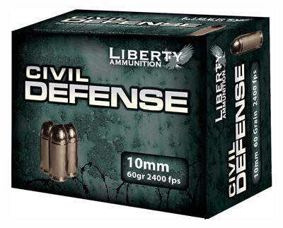 LIBERTY CIVIL DEFENSE 10MM - 60GR HP 20RD 10BX/CS