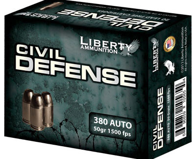 LIBERTY CIVIL DEFENSE 380 ACP - 50GR COPPR HP 20RD 10BX/CS