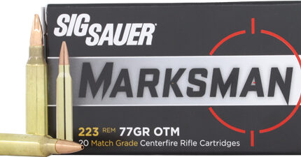 SIG AMMO 223 REM 77GR OPEN TIP - MATCH 20RD 10BX/CS