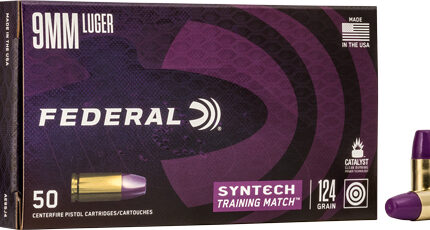 FEDERAL AE 9MM LUGER 124GR TSJ - TRAINING MATCH 50RD 10BX/CS