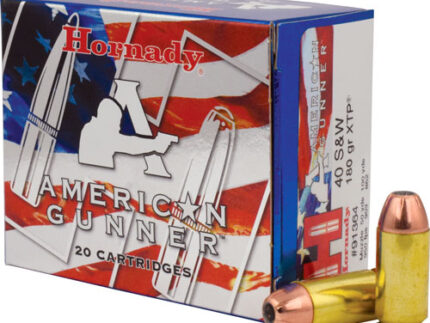 HORNADY AMERICAN GUNNER 40 SW - 180GR XTP 20RD 10BX/CS