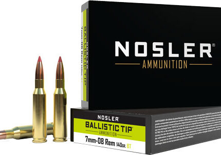 NOSLER BT 7MM-08 REM 140GR - BALLISTIC TIP 20RD 10BX/CS