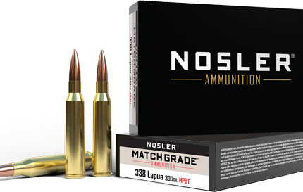 NOSLER MATCH 338 LAPUA MAG - 300GR CUSTOM HPBT 20RD 10BX/CS