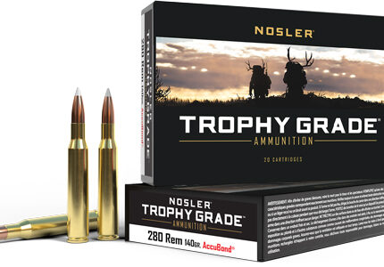 NOSLER TROPHY 280 REM 140GR - ACCUBOND TIP 20RD 10BX/CS