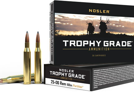 NOSLER TROPHY 25-06 REM 100GR - PARTITION TIP 20RD 10BX/CS