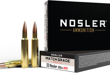 NOSLER MATCH GRADE 33 NOSLER - 300GR CUSTOM HPBT 20RD 10BX/C