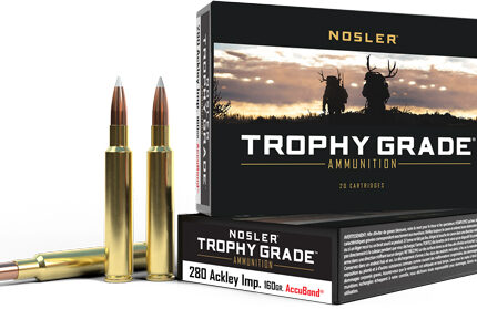 NOSLER TROPHY 280 ACK IMP - 160GR ACCUBOND 20RD 10BX/CS