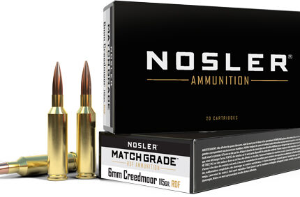 NOSLER MATCH 6MM CM 115GR - REDUCED DRAG HPBT 20RD 10BX/C