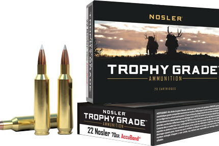 NOSLER TROPHY GRADE 22 NOSLER - 70GR ACCUBOND TIP 20RD 10BX/CS