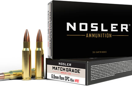 NOSLER MATCH GRADE 6.8 SPC - 168GR CC HPBT 20RD 10BX/CS