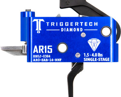 TRIGGERTECH AR-15 SINGLE STAGE - BLACK DIAMOND FLAT