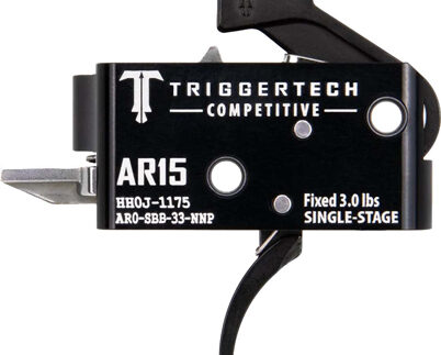 TRIGGERTECH AR-15 SINGLE STAGE - BLACK COMPETITIVE PRO CURVED