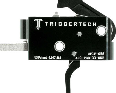 TRIGGERTECH AR-15 TWO STAGE - BLACK COMPETITIVE FLAT