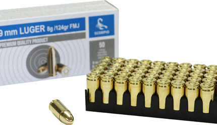 SCORPIO 9MM LUGER 124GR FMJ - 50RD 20BX/CS