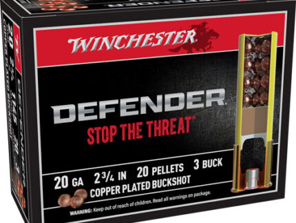 WINCHESTER DEFENDER 20GA 2.75" - #3 BUCK 20-PELLET 10RD 10BX/CS