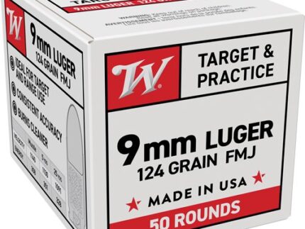 WINCHESTER USA 9MM LUGER - 124GR FMJ 50RD 20BX/CS