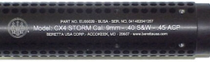 BERETTA BARREL SHROUD CX4 - STORM RIFLE ALUMINUM BLACK