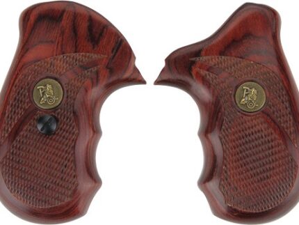 PACHMAYR LAMINATED WOOD GRIPS - S&W J-FRAME ROSEWOOD CHECKERED
