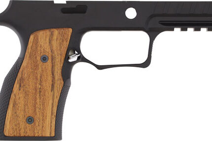 SHARPS BROS. P320 GRIP MODULE - NO SAFETY BLACK W/ CHERRY WOOD