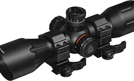 UTG CROSSBOW SCOPE 4X32 1" PRO - 5-STEP RGB RETICLE QD RINGS