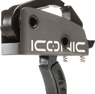 RISE TRIGGER ICONIC GRAY - 2-STAGE 1-2LB AR-15 W/PINS