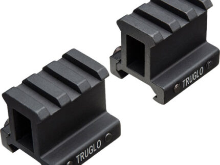 TRUGLO 2-PIECE PICATINNY RISER - MOUNT 1" RISE 1.36" LENGTH