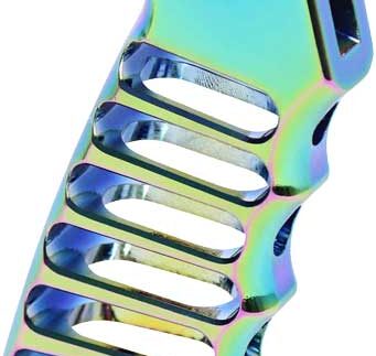 GUNTEC ULT LIGHT SKELETONIZED - PISTOL GRIP RAINBOW PVD COAT