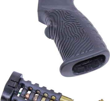 GUNTEC AR15 T37 PISTOL GRIP - RUBBER OVERMOLD BLACK