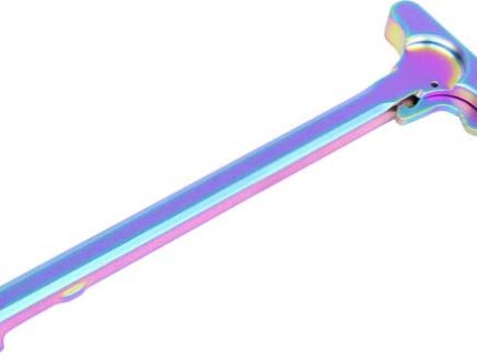 GUNTEC AR15 CHARGING HANDLE - MATTE RAINBOW PVD COATED