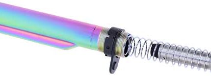 GUNTEC AR15 BUFFER TUBE WITH - BUFFER & SPRING RAINBOW PVD
