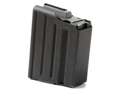 SR25/DPMS .308 STAINLESS 10 ROUND MAGAZINE - MARLUBE BLACK, BLACK FOLLOWER