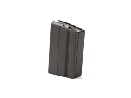 SR25/DPMS .308 SR STAINLESS 5 ROUND MAGAZINE - MARLUBE BLACK, BLACK FOLLOWER
