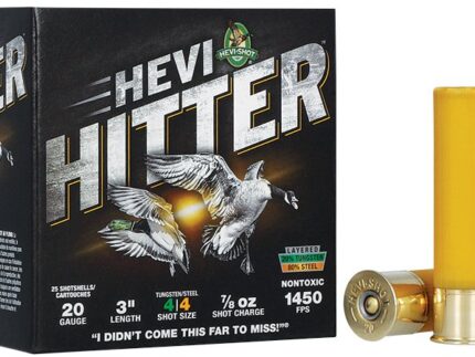 HEVI-SHOT HEVI-HITTER 20GA 3IN 7/8OZ #4 TUNGSTEN/STEEL 25 RD/BX 10 BX/CS