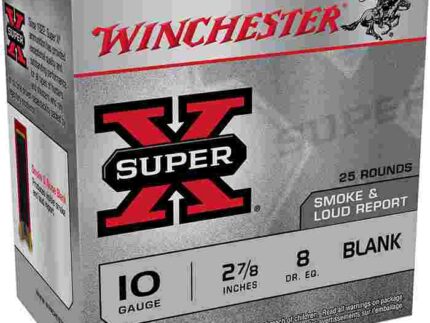 WINCHESTER 10 GA 2-7/8" SUPER-X BLANK – SMOKE & NOISE 25 RD/BX 10 BX/CS