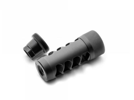 Area 419 Hellfire Match Self Timing Muzzle Brake 6mm 5/8-24 Black Nitride
