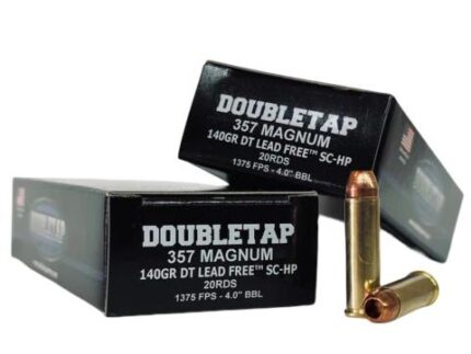 Double Tap DT Lead Free Handgun Ammunition .357 Mag 140gr SC-HP 1375 fps 20/ct