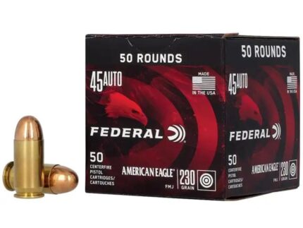 American Eagle Handgun Ammunition .45 ACP 230 gr FMJ 890 fps 1000/ct