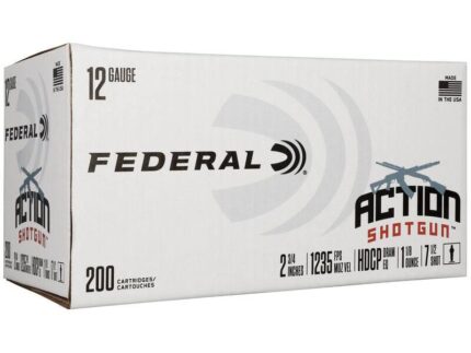 Federal Action Shotgun Shotshells 12ga 2-3/4 1-1/8oz 1235 fps #7.5 200/ct (Case)