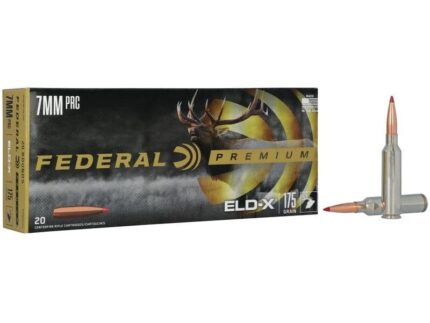 Federal Premium ELD-X Rifle Ammunition 7mm PRC 175gr PT 3000 fps 20/ct
