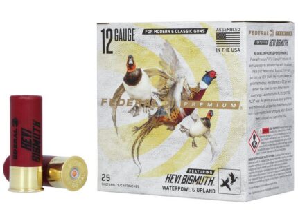 Federal Hevi-Bismuth Shotshells 12ga 2-3/4" 1-1/4oz 1350 fps #4 25/ct
