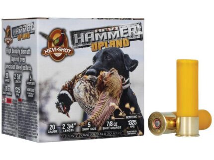 HEVI-SHOT HEVI Hammer Upland Shotshells 20ga 2-3/4" 7/8oz 1325 fps #5 25/ct