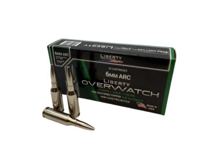 Liberty Overwatch Rifle Ammunition 6mm ARC 103gr OTM 3000 fps 20/ct