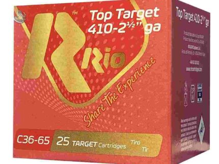 Rio Top Target Shotshells 410ga 2-1/2" 1/2oz 1200 fps #8 25/ct