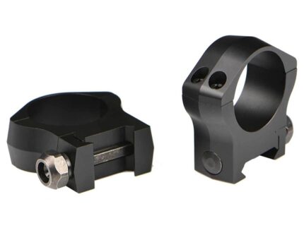 Warne 2-Piece Picatinny Style Mountain Tech Scope Rings 34mm Low - Matte