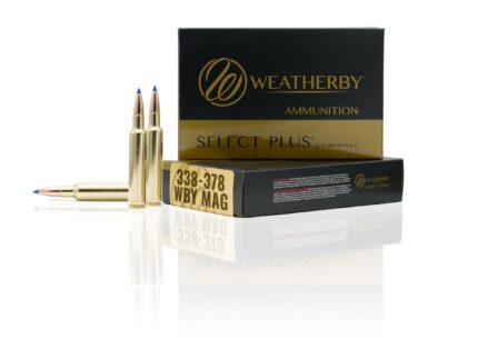 Weatherby Select Rifle Ammunition 338-378 Wby Mag 225 gr Barnes TTSX 3180 fps 20/ct